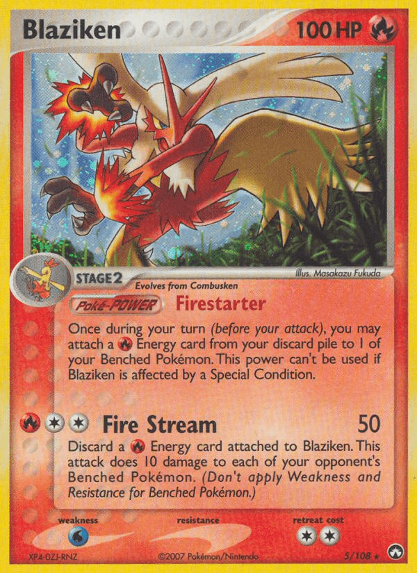 Blaziken Power Keepers card