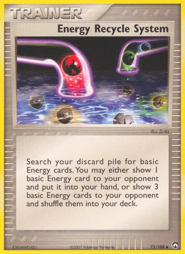 Energy Recycle System Power Keepers card