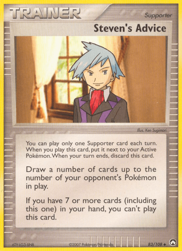 Steven's Advice Power Keepers card