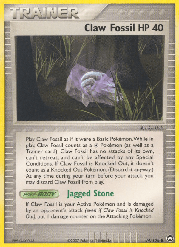 Claw Fossil Power Keepers card
