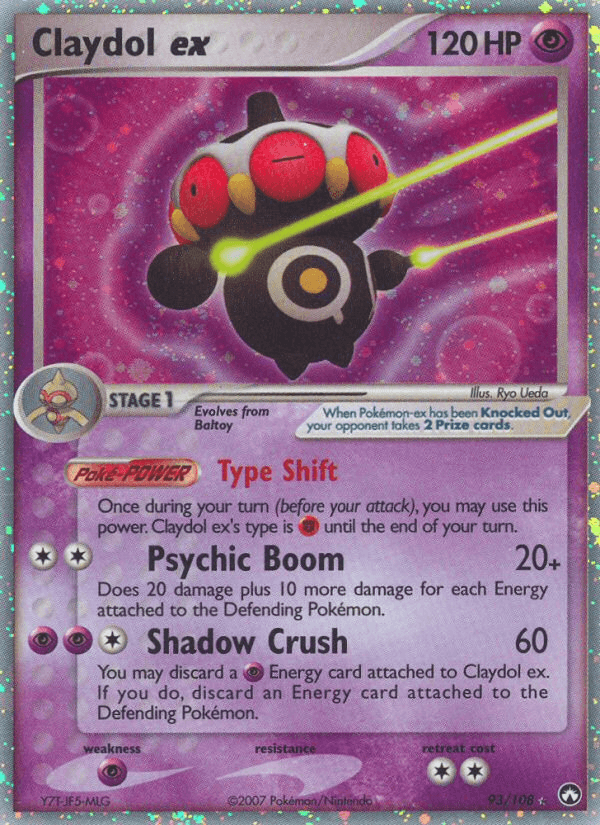 Claydol ex Power Keepers card