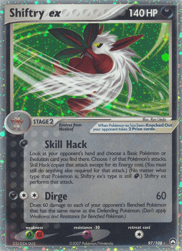 Shiftry ex Power Keepers card