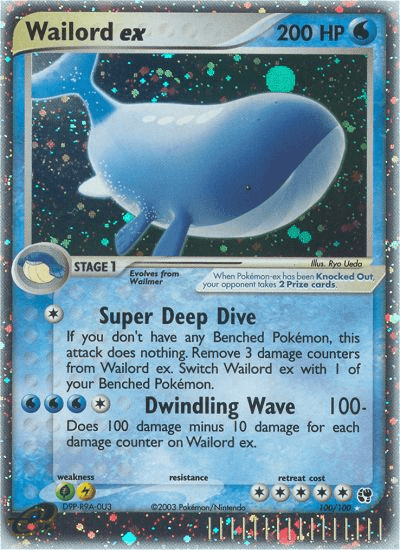 Wailord ex Sandstorm card
