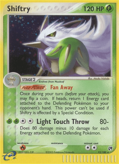 Shiftry Sandstorm card