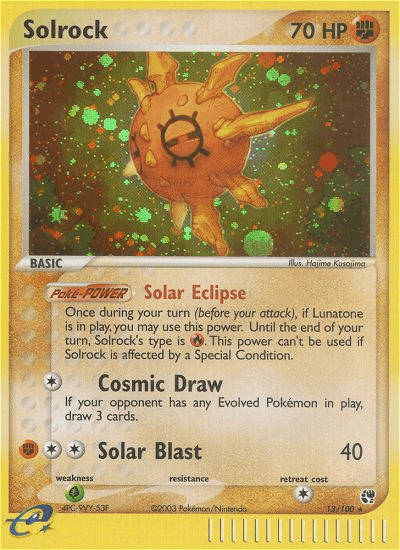 Solrock Sandstorm card