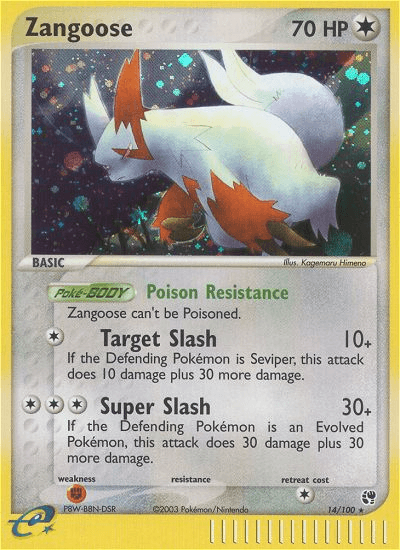 Zangoose Sandstorm card