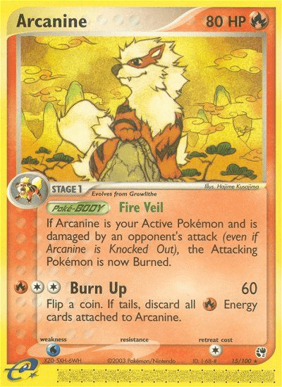 Arcanine Sandstorm card