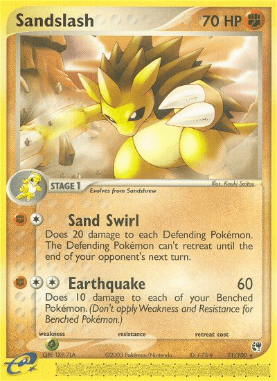 Sandslash Sandstorm card