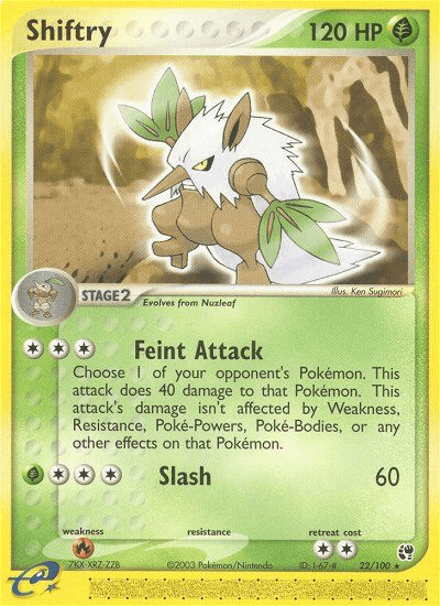 Shiftry Sandstorm card