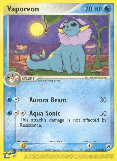 Vaporeon Sandstorm card