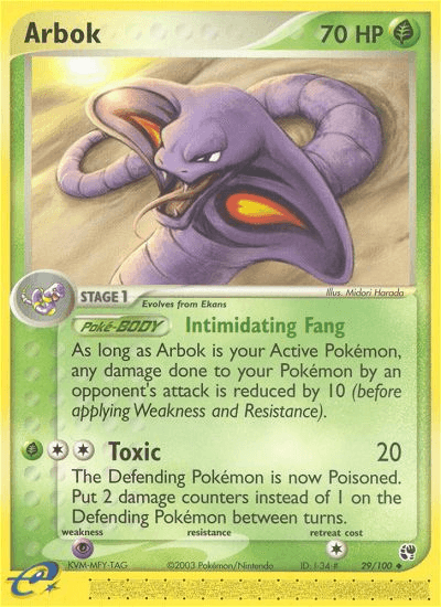 Arbok Sandstorm card