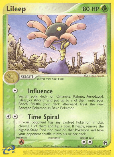 Lileep Sandstorm card