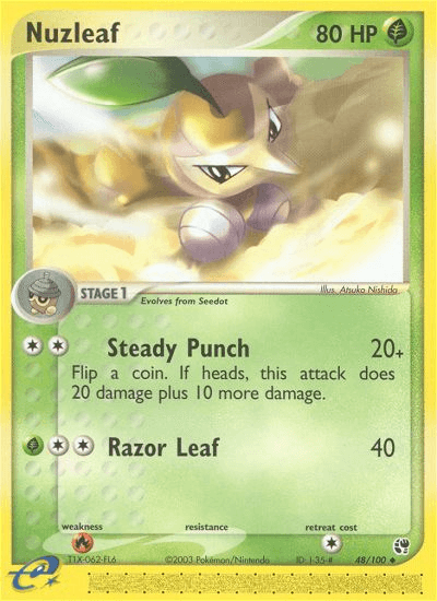 Nuzleaf Sandstorm card