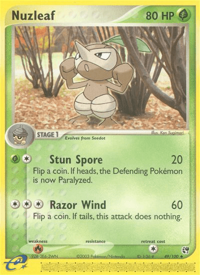 Nuzleaf Sandstorm card