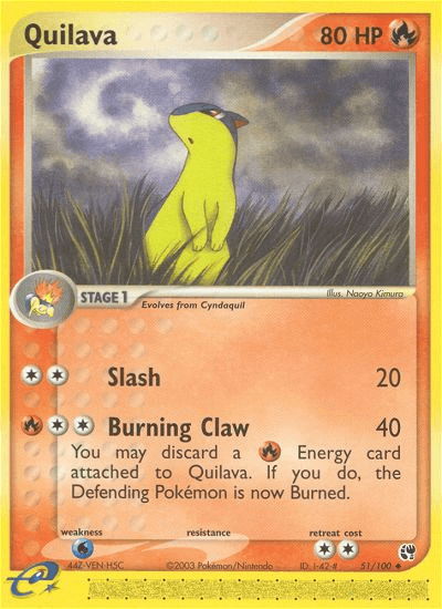Quilava Sandstorm card