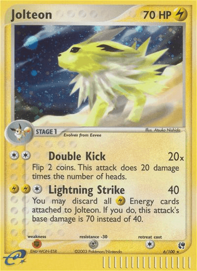 Jolteon Sandstorm card