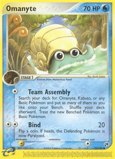 Omanyte Sandstorm card