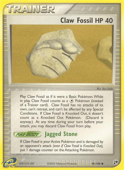 Claw Fossil Sandstorm card