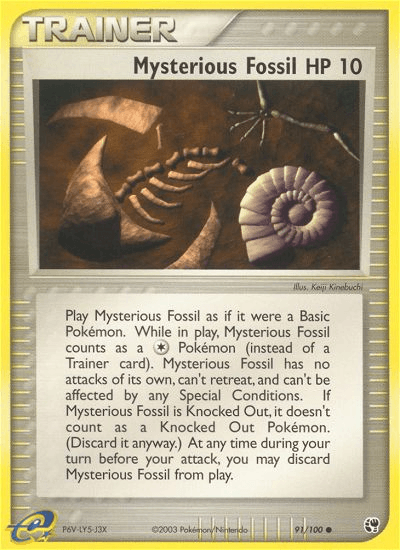 Mysterious Fossil Sandstorm card