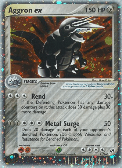Aggron ex Sandstorm card
