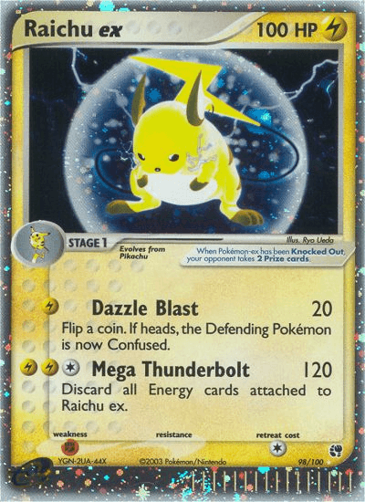 Raichu ex Sandstorm card
