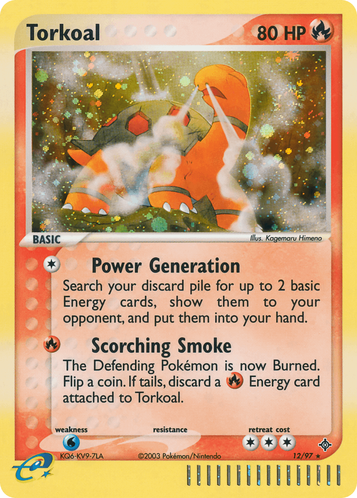 Torkoal Dragon card