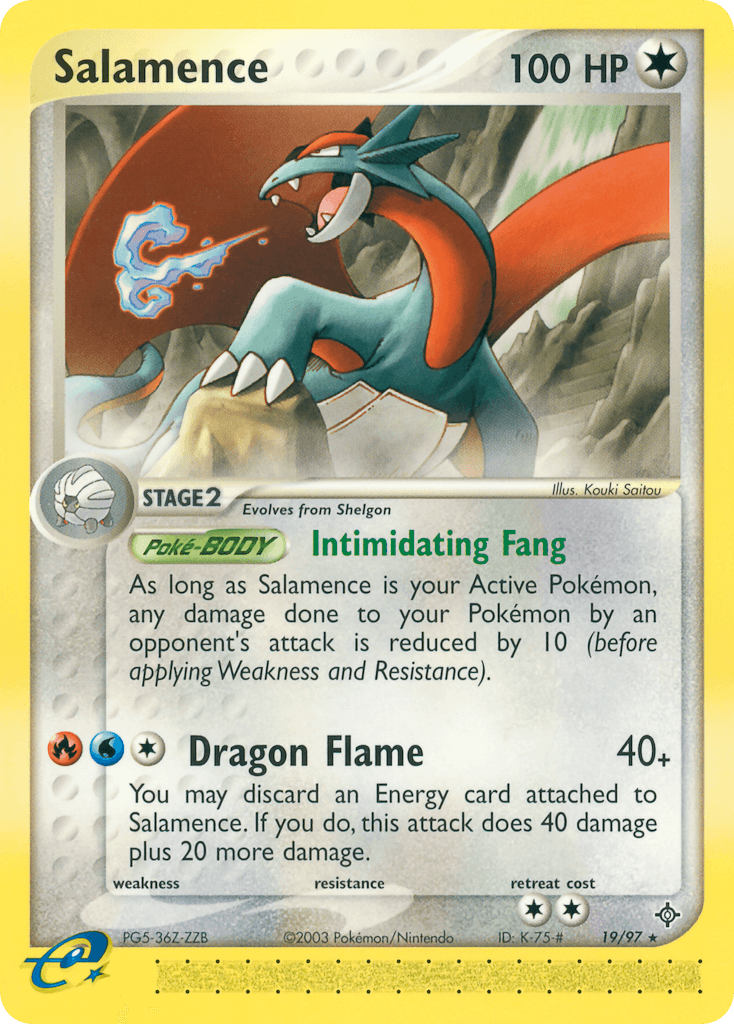 Salamence Dragon card