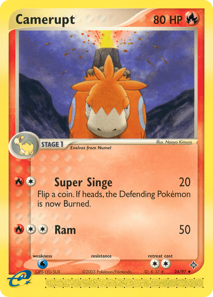 Camerupt Dragon card