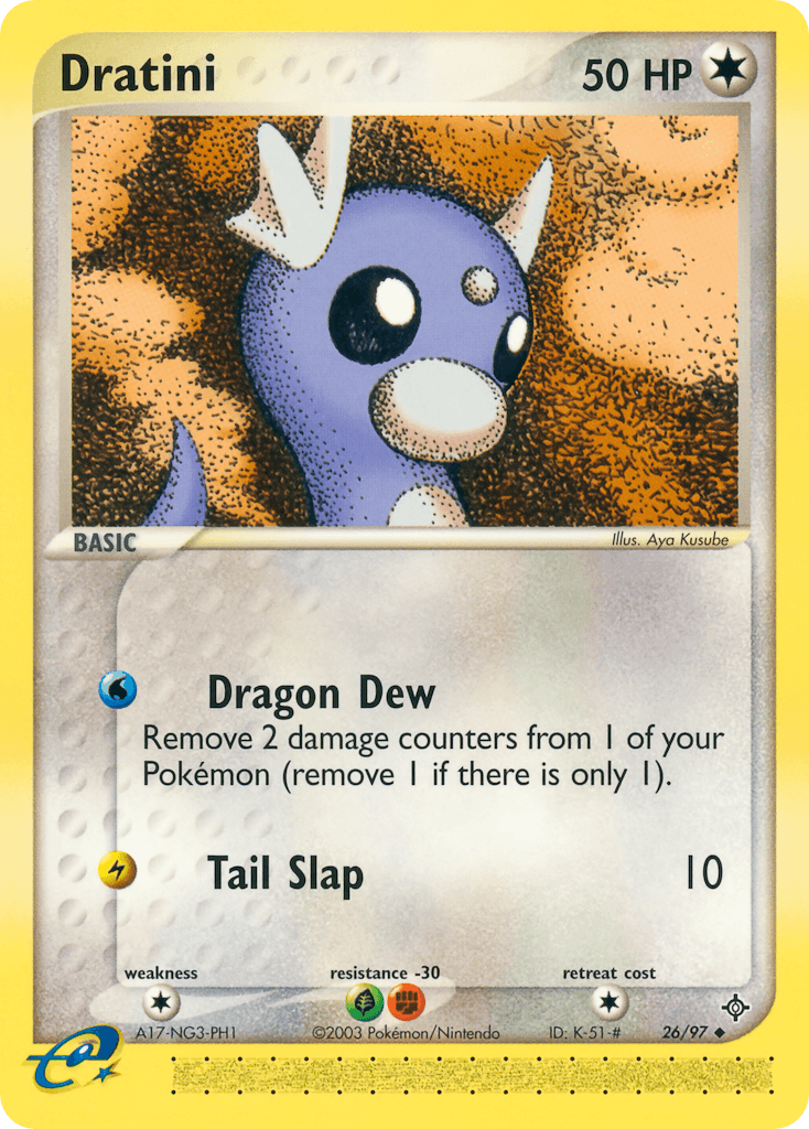 Dratini Dragon card