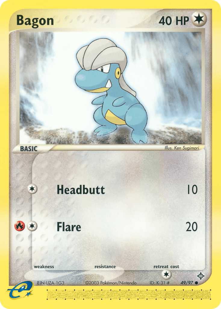 Bagon Dragon card