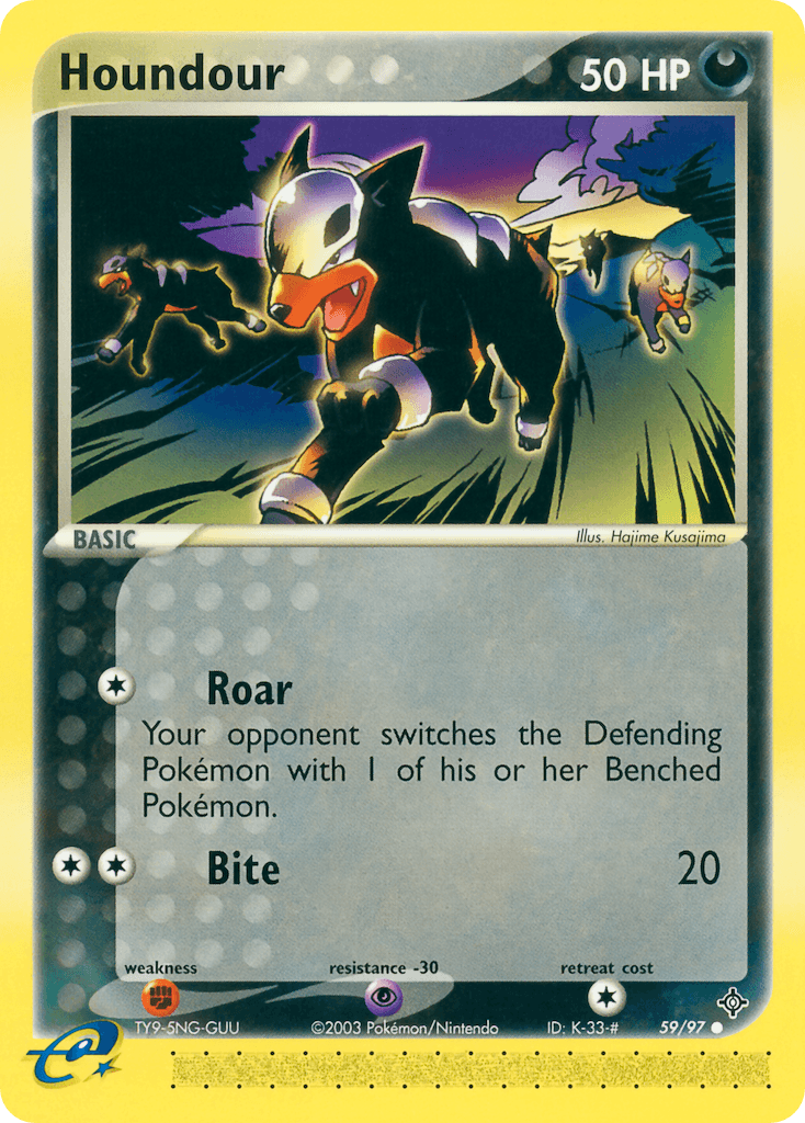 Houndour Dragon card