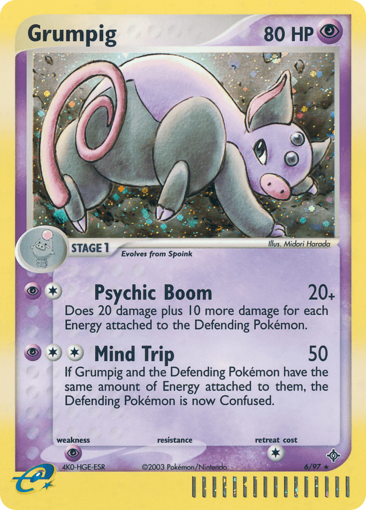 Grumpig Dragon card