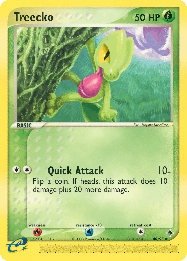 Treecko Dragon card