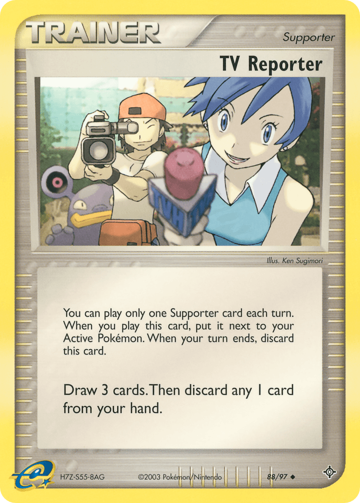 TV Reporter Dragon card