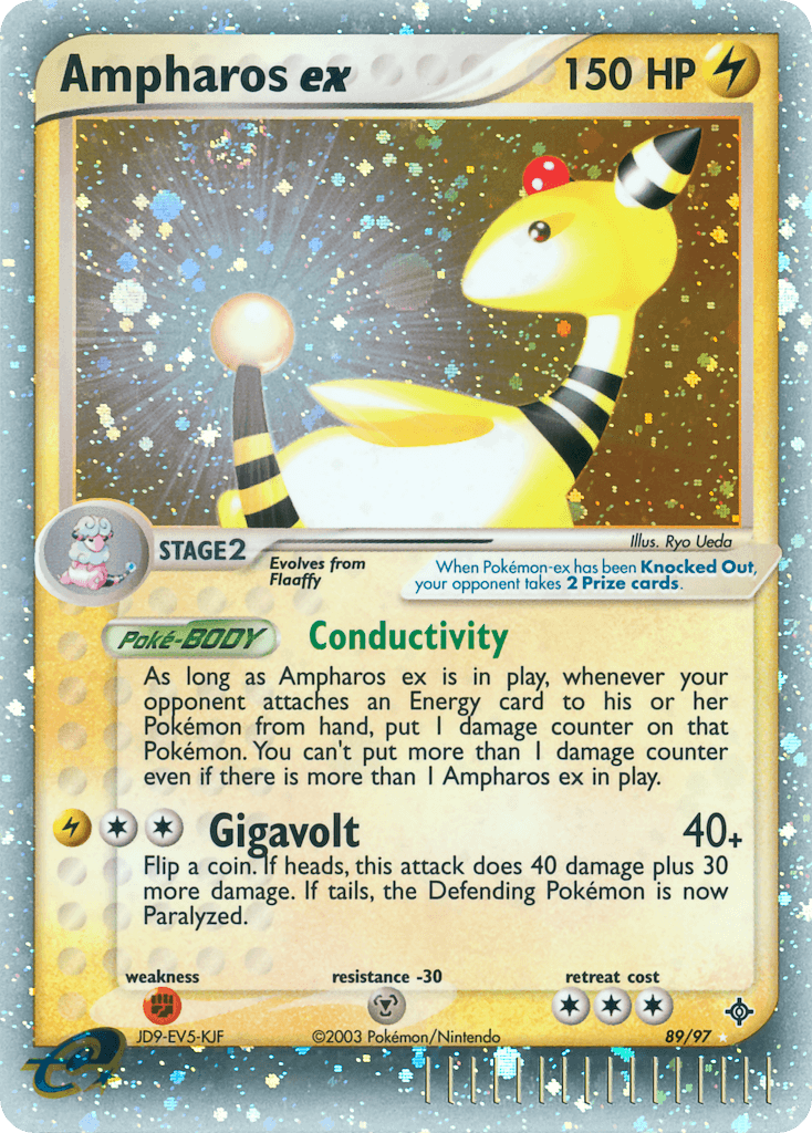 Ampharos ex Dragon card