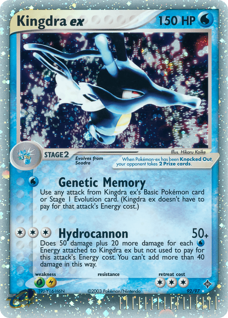 Kingdra ex Dragon card