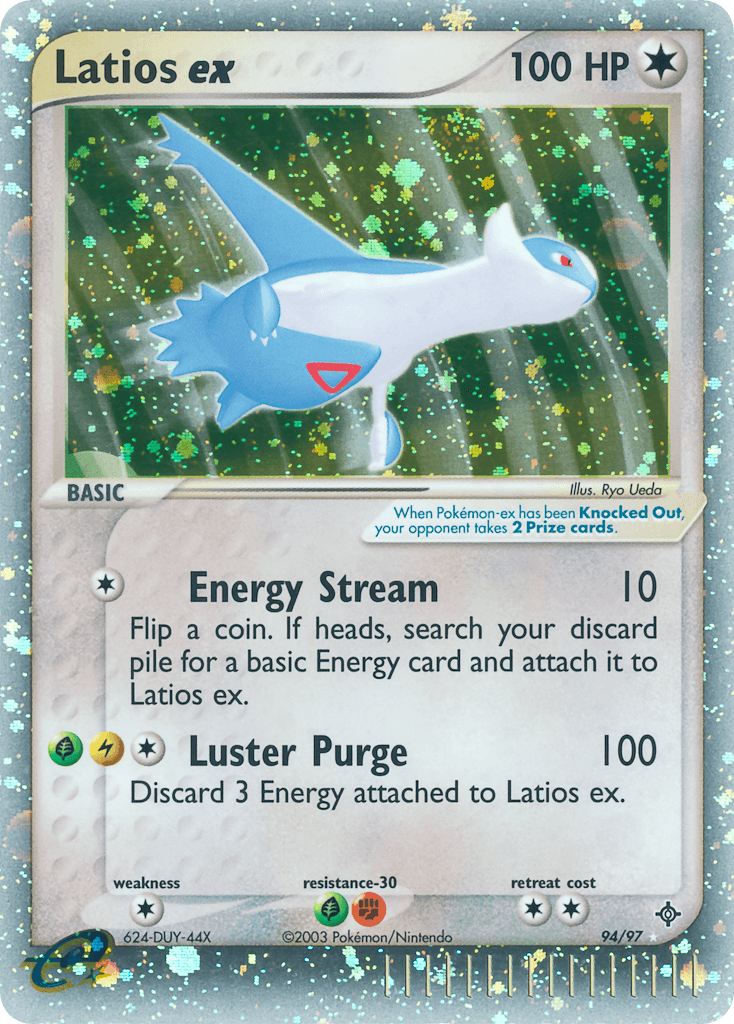 Latios ex Dragon card
