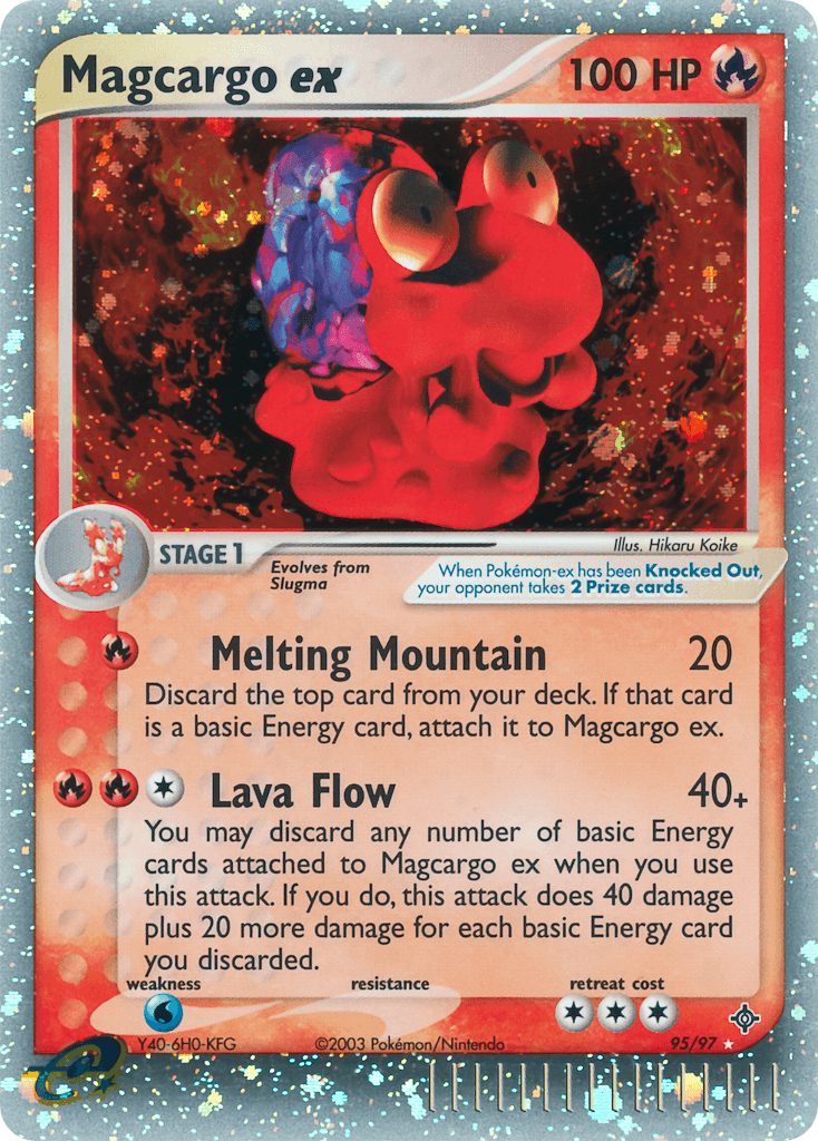 Magcargo ex Dragon card