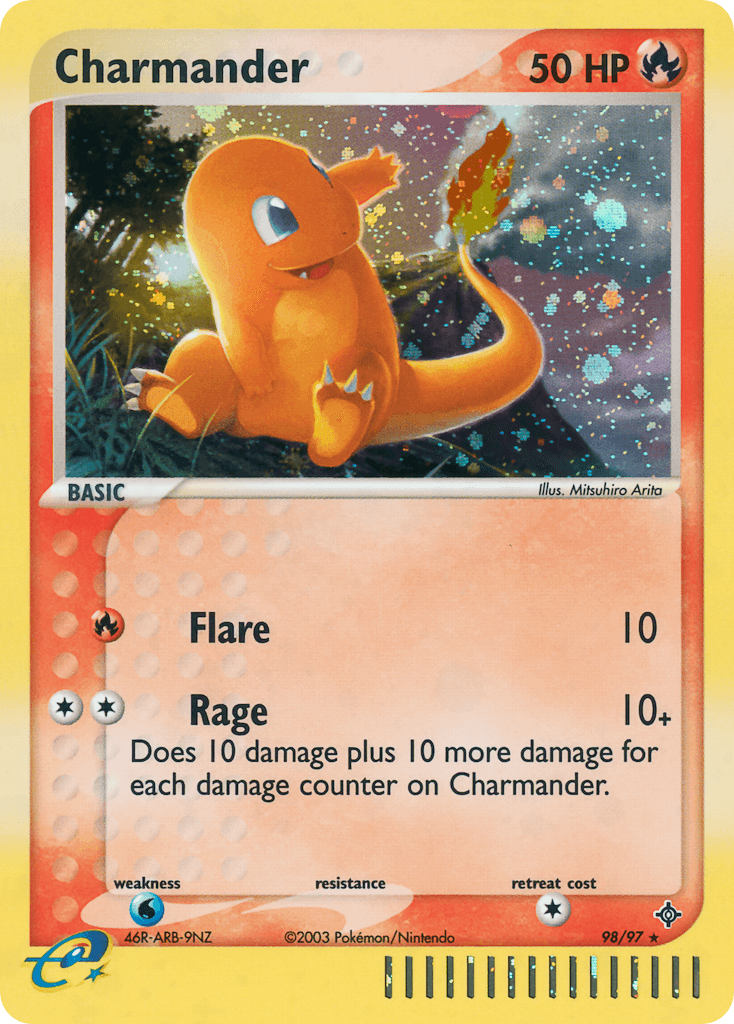 Charmander Dragon card