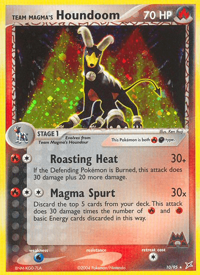 Team Magma's Houndoom Team Magma vs Team Aqua card
