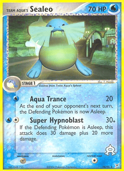 Team Aqua's Sealeo Team Magma vs Team Aqua card