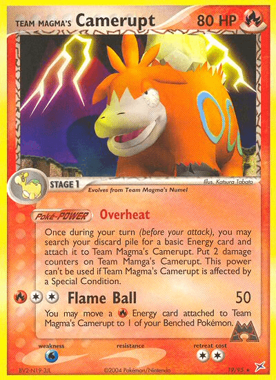 Team Magma's Camerupt Team Magma vs Team Aqua card