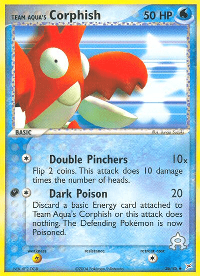 Team Aqua's Corphish Team Magma vs Team Aqua card