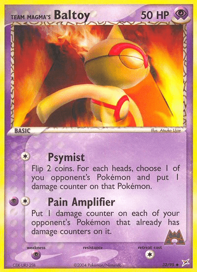 Team Magma's Baltoy Team Magma vs Team Aqua card
