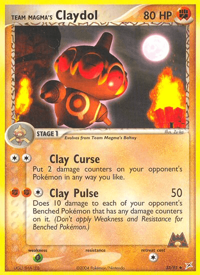 Team Magma's Claydol Team Magma vs Team Aqua card