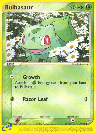 Bulbasaur Team Magma vs Team Aqua card