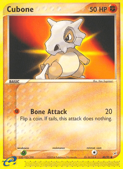Cubone Team Magma vs Team Aqua card
