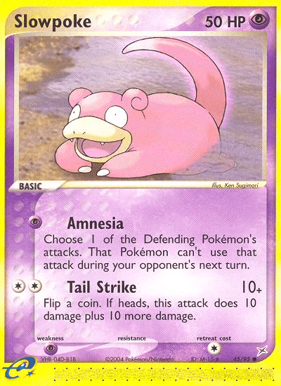 Slowpoke Team Magma vs Team Aqua card