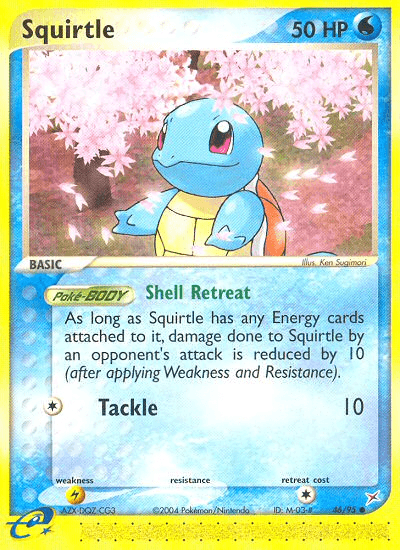 Squirtle Team Magma vs Team Aqua card