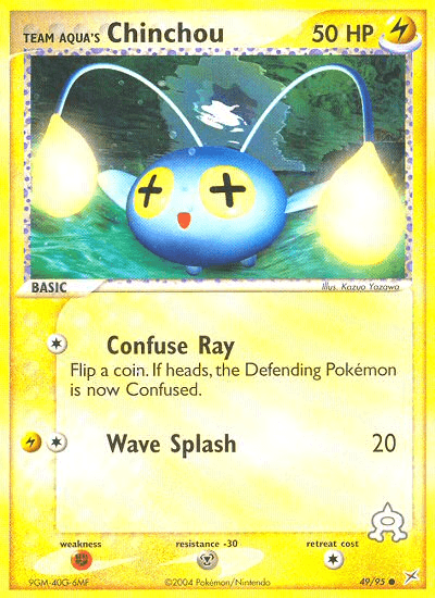 Team Aqua's Chinchou Team Magma vs Team Aqua card